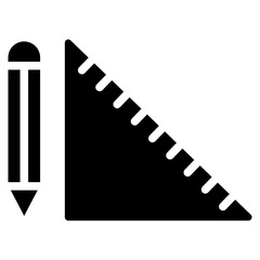 ruler glyph icon