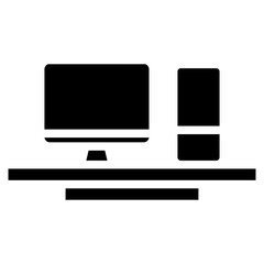 computer glyph icon