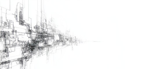 Obraz premium Abstract architecture drawing