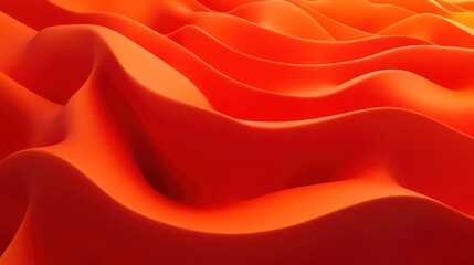 Abstract orange red waves