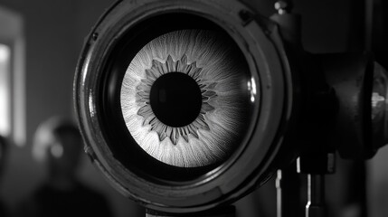 Clinical view of a sterile medical field prepared for precision eye work