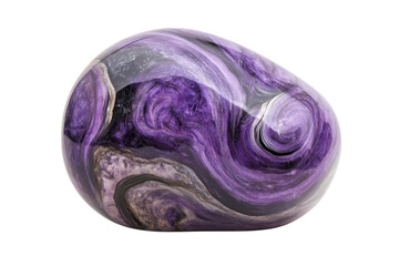 Fototapeta premium Stunning Purple Gemstone - A Unique Natural Beauty . Transparent background PNG