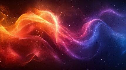 Abstract swirling colors with light effects for backgrounds or digital art
