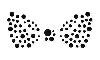 Abstract Black & White Circles – Geometric Minimalist Art