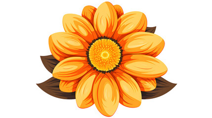 Detailed Flower Cartoon Isolated Icon Vector Illustration for Graphic Design Projects