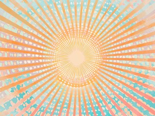 Fototapeta premium Sunburst Pastel Design