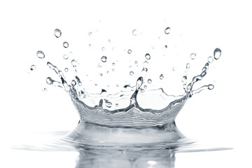 Water Splash Crown - A Stunning Abstract Image . Transparent background PNG