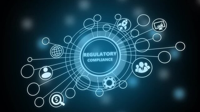 Compliance rules regulation policy law. Business, Technology, Internet and network concept.