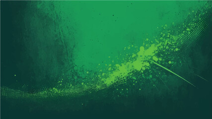 Abstract green grunge background with halftone effect.