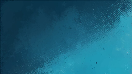 Obraz premium Abstract blue grunge background with halftone effect.