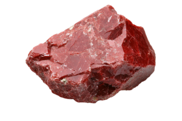 Stunning Red Raw Gemstone . Transparent background PNG
