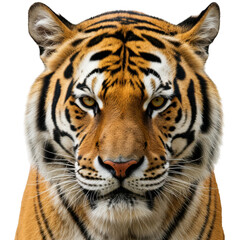 Closeup Portrait of a Majestic Tiger with Intense Gaze