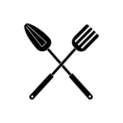 set of kitchen utensils silhouettes