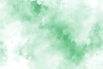 Abstract watercolor sky with clouds and grunge texture