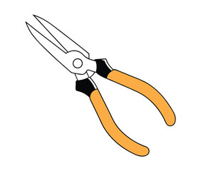 Long Nose Pliers Precision Tool for Electronics and Crafts