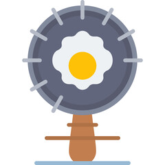 Frying Pan Icon Vector Element