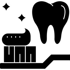 Toothbrush Icon Vector Element
