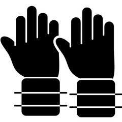 Gloves Icon Vector Element