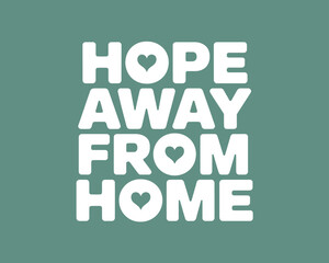 Hope Away From Home design concept for refugees journey