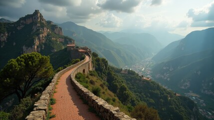 Cloudy Montes Malaga From Above