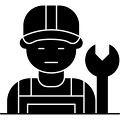 Mechanic Icon Vector Element
