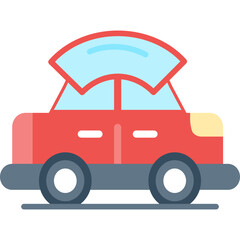 Windshield Icon Vector Element