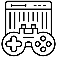 Game Console Icon Vector Element
