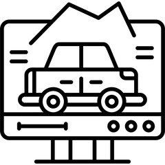Racing Game Icon Vector Element