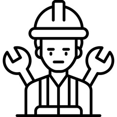 Engineer Icon Vector Element
