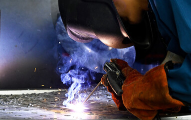joining metal parts together by welding