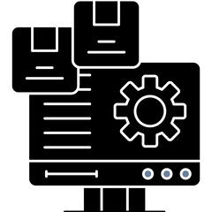 Monitoring Icon Vector Element