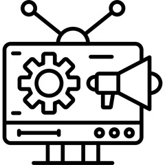 Broadcast Icon Vector Element