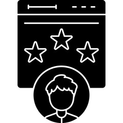 Customer Review Icon Vector Element