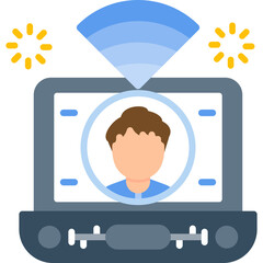 Streaming Icon Vector Element
