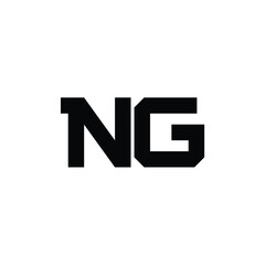 NG monogram logo design letter text name symbol monochrome logotype alphabet character simple logo
