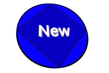new badge, new badge text effect, new sticker 