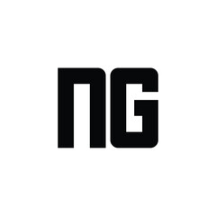 NG monogram logo design letter text name symbol monochrome logotype alphabet character simple logo