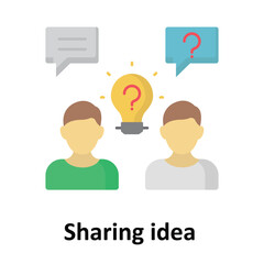 Sharing idea Vector icon which can easily modify or edit
