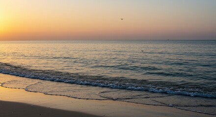 Obraz premium Sunrise on the beach