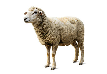 Obraz premium Fluffy Sheep: Farm Animal Image