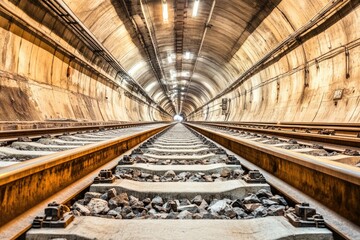 Underground railway tunnel