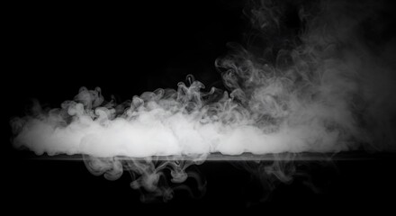 Fototapeta premium Ephemeral Vapor: Black and White Study