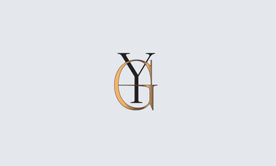 YG, GY , G, Y Abstract Letters Logo Monogram