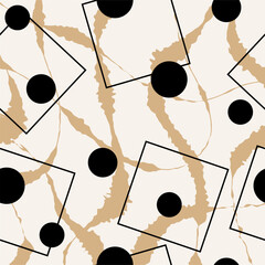 Seamless abstract geometric pattern. Vector Illustration.