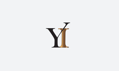  YI, IY , I, Y Abstract Letters Logo Monogram