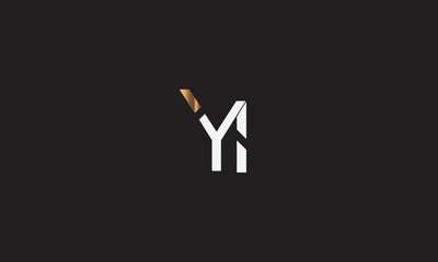 YI, IY , I, Y Abstract Letters Logo Monogram