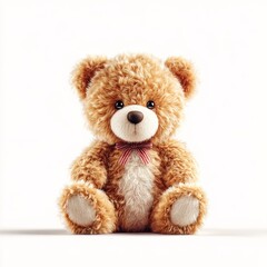 Obraz premium a 3D rendered teddy bear isolated on white background