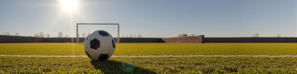 Fototapeta premium soccer ball on stadium