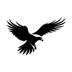 Obraz premium Bald Eagle Silhouette Illustration