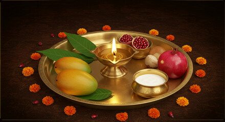Traditional Pooja Thali for Mahashivratri